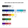 tank top color chart - Zootopia 2 Shop