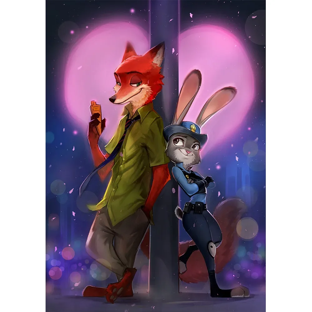 Zootopia Nick And Judy Character Poster