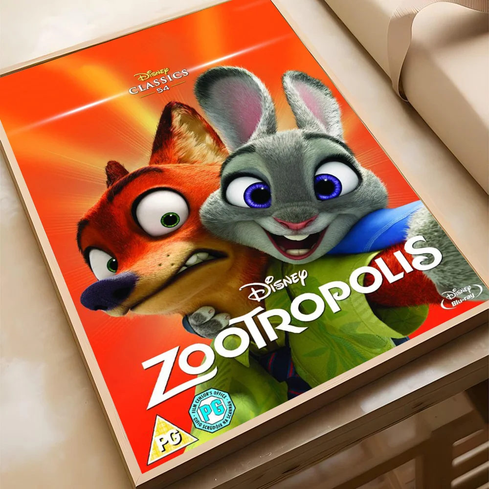 Zootopia Nick & Judy Film Poster Wall Art