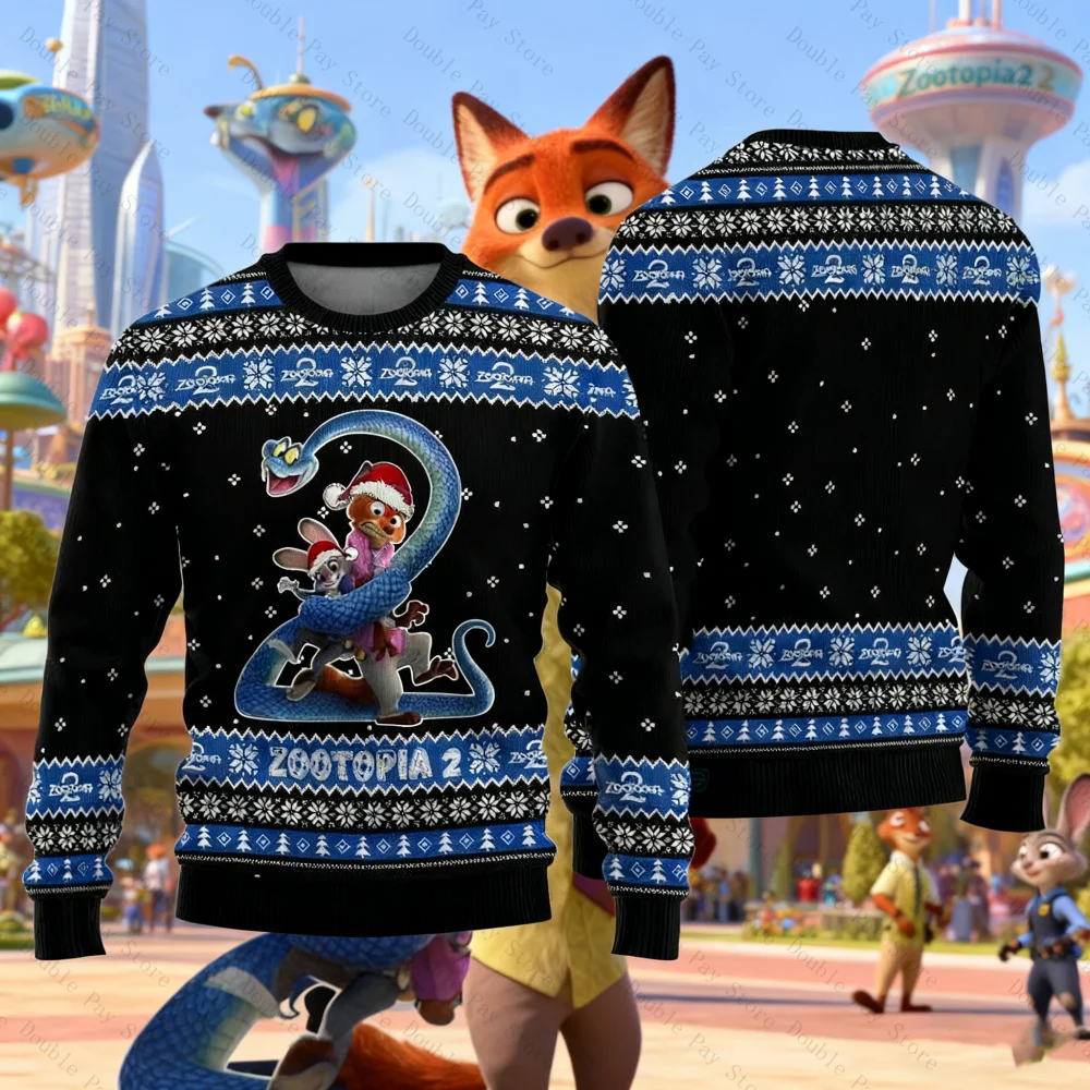 Zootopia 2 Unisex Ugly Christmas Sweatshirt
