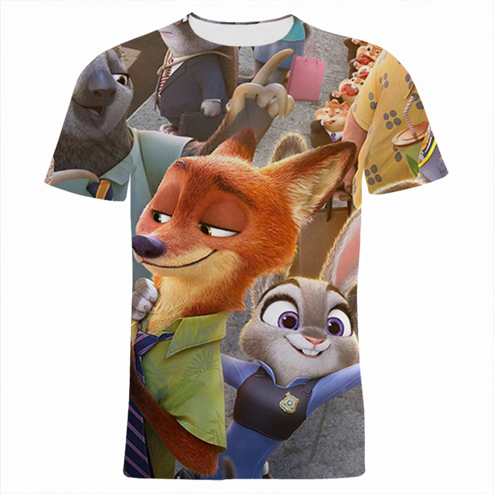 Special Version Zootopia 3D Printing T Shirt