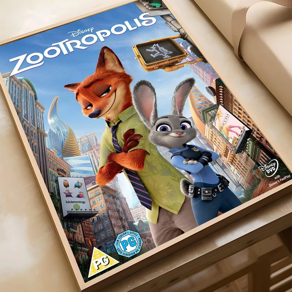 Zootopia Nick & Judy Room Decor Wall Art