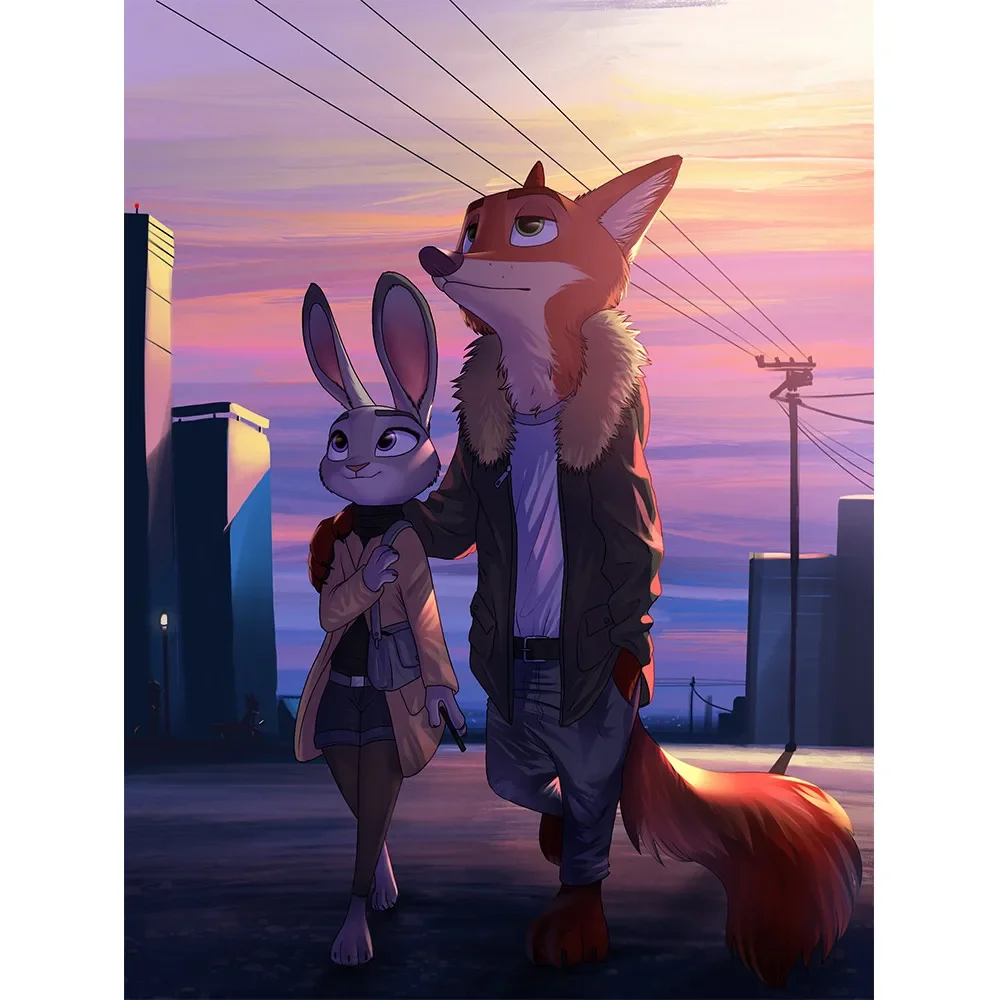 Zootopia Nick And Judy Hot Trending Poster