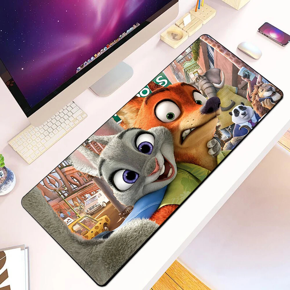 Zootopia Nick and Judy Vivid HD Printing Mousepad