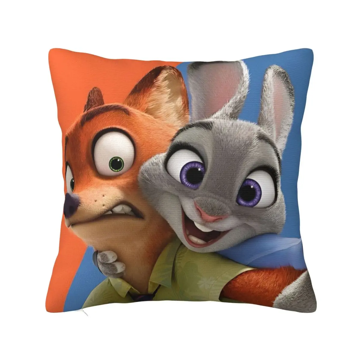Zootopias Nick And Judy Best Printing Throw Pillow