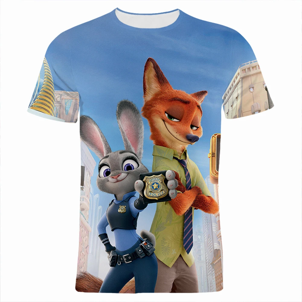 Zootopia Main Character 3D Printing T Shirt