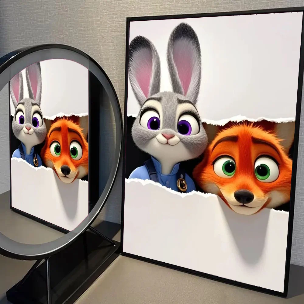 Zootopia Nick Judy New Release  Wall Art