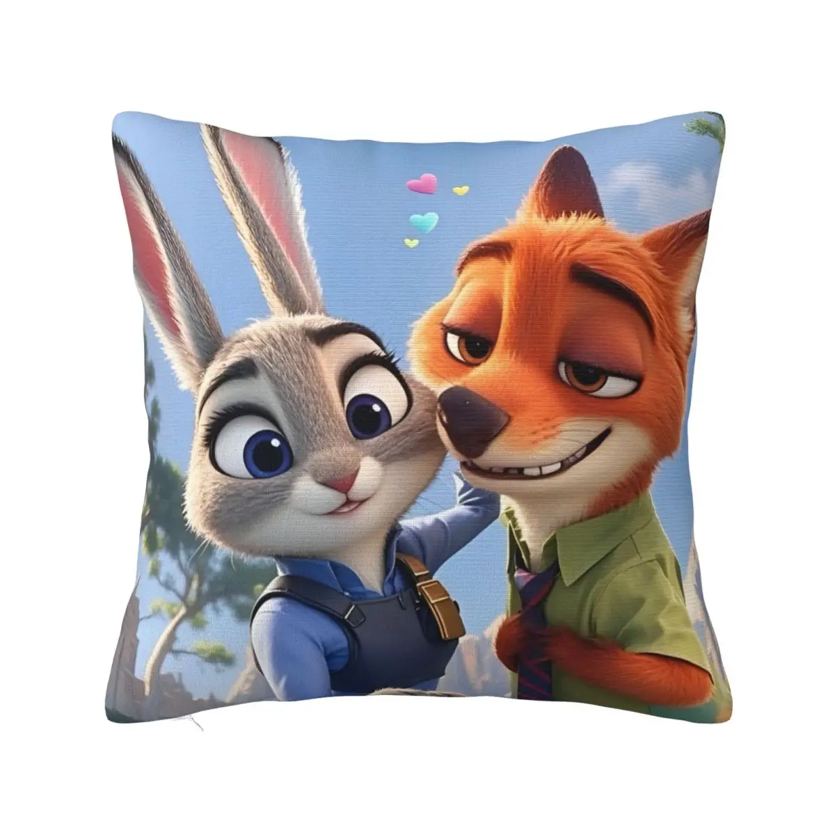Zootopias Judy Merchandise Printed Polyester  Throw Pillow