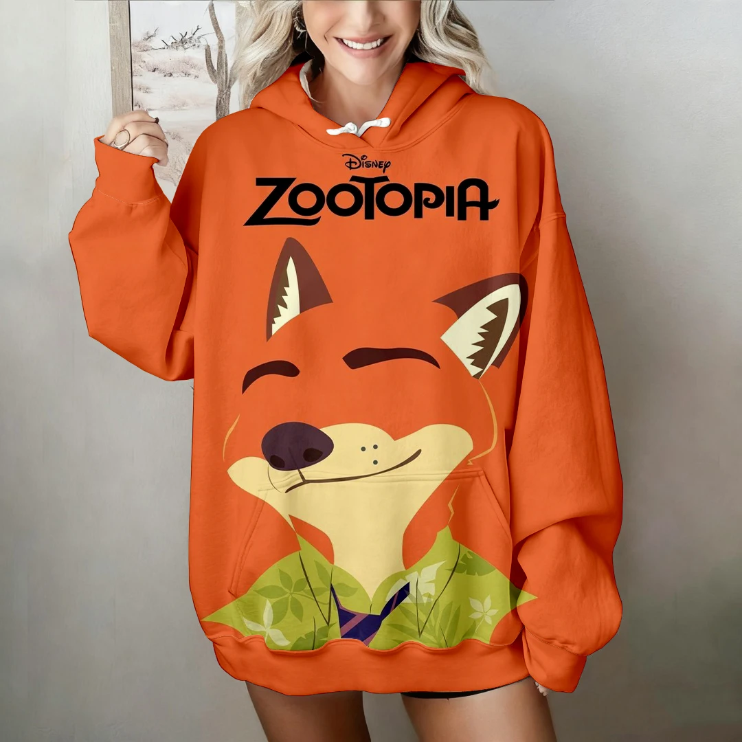 New Women's Winter Zootopia 3D Hoodie