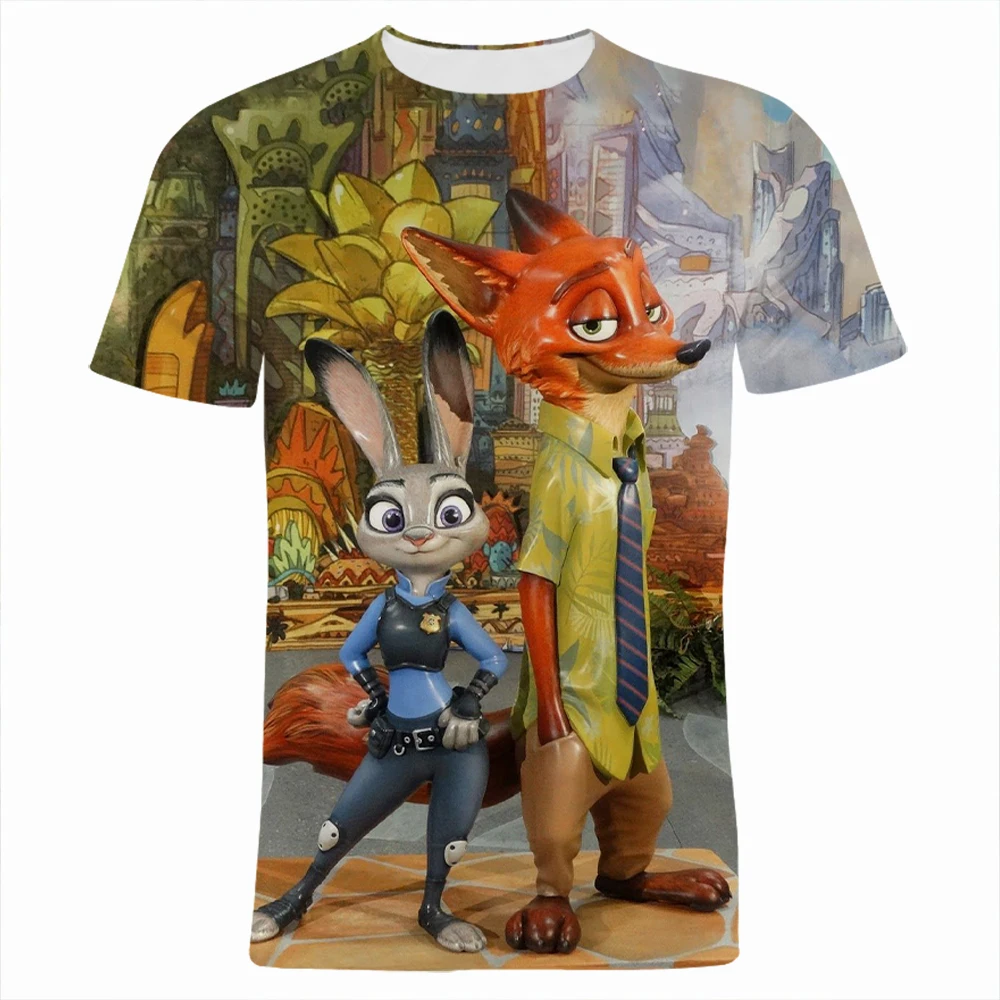 Zootopia Vivid 3D Printing T Shirt