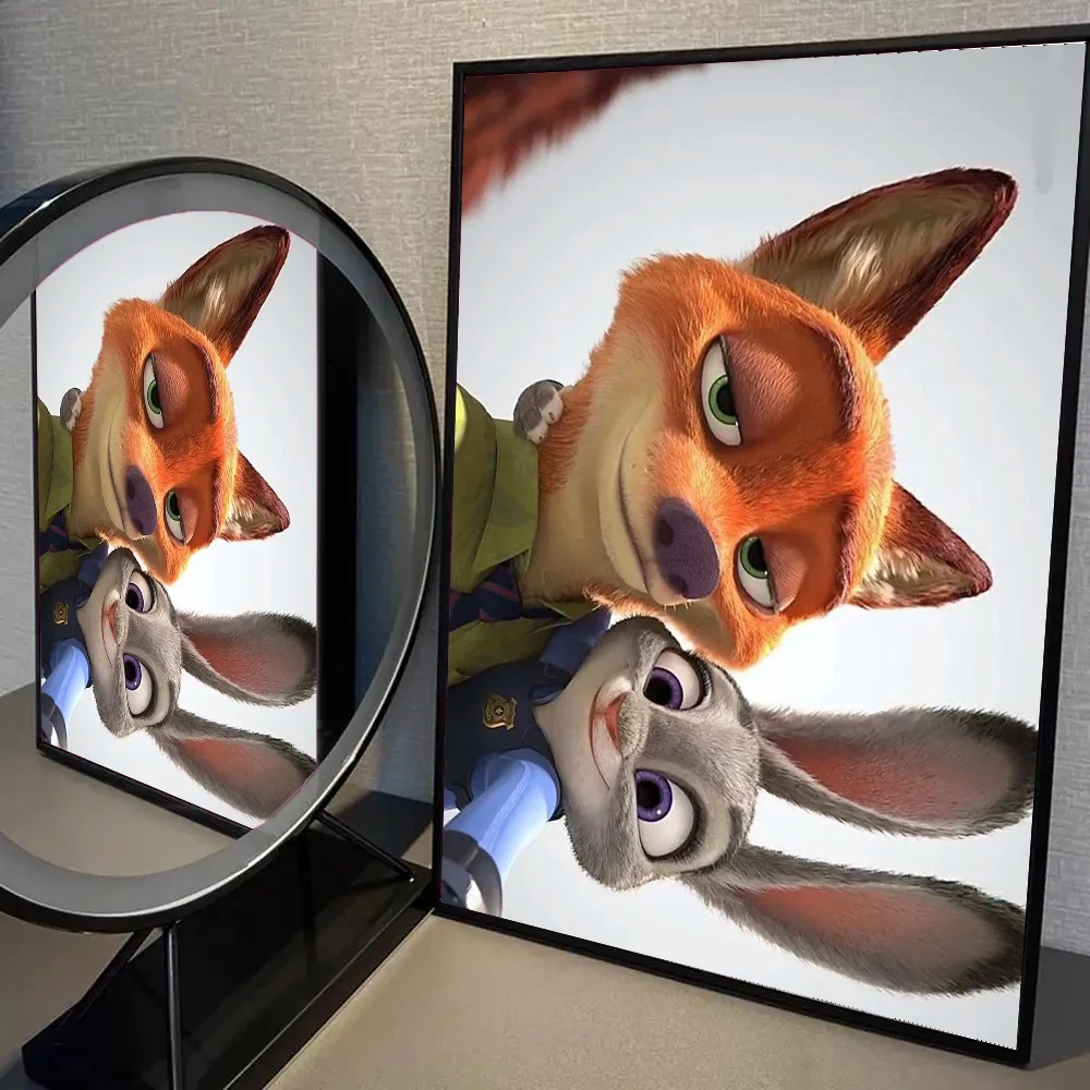 Zootopia Nick Judy Sweet Moment  Wall Art