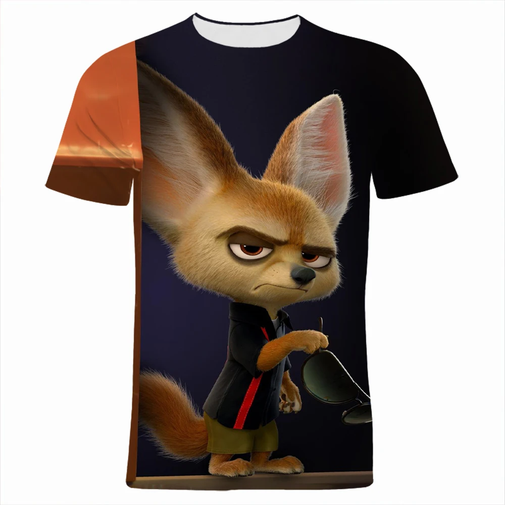 Unisex Zootopia Character 3D Printing T Shirt