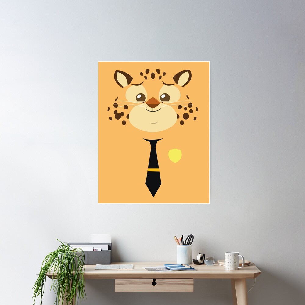 Stylized Ghepard Clawhauser Poster - Image 2