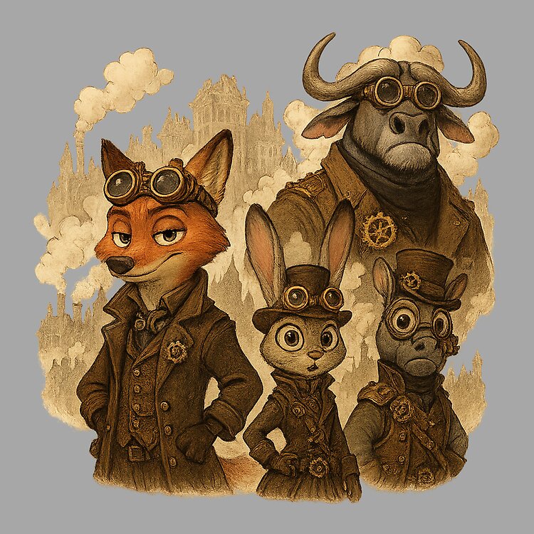 Zootopia Steam Punk Tote Bag - Image 2