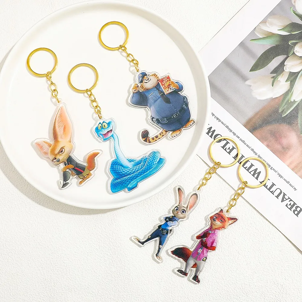 Zootopia Fashion Acrylic Keychain