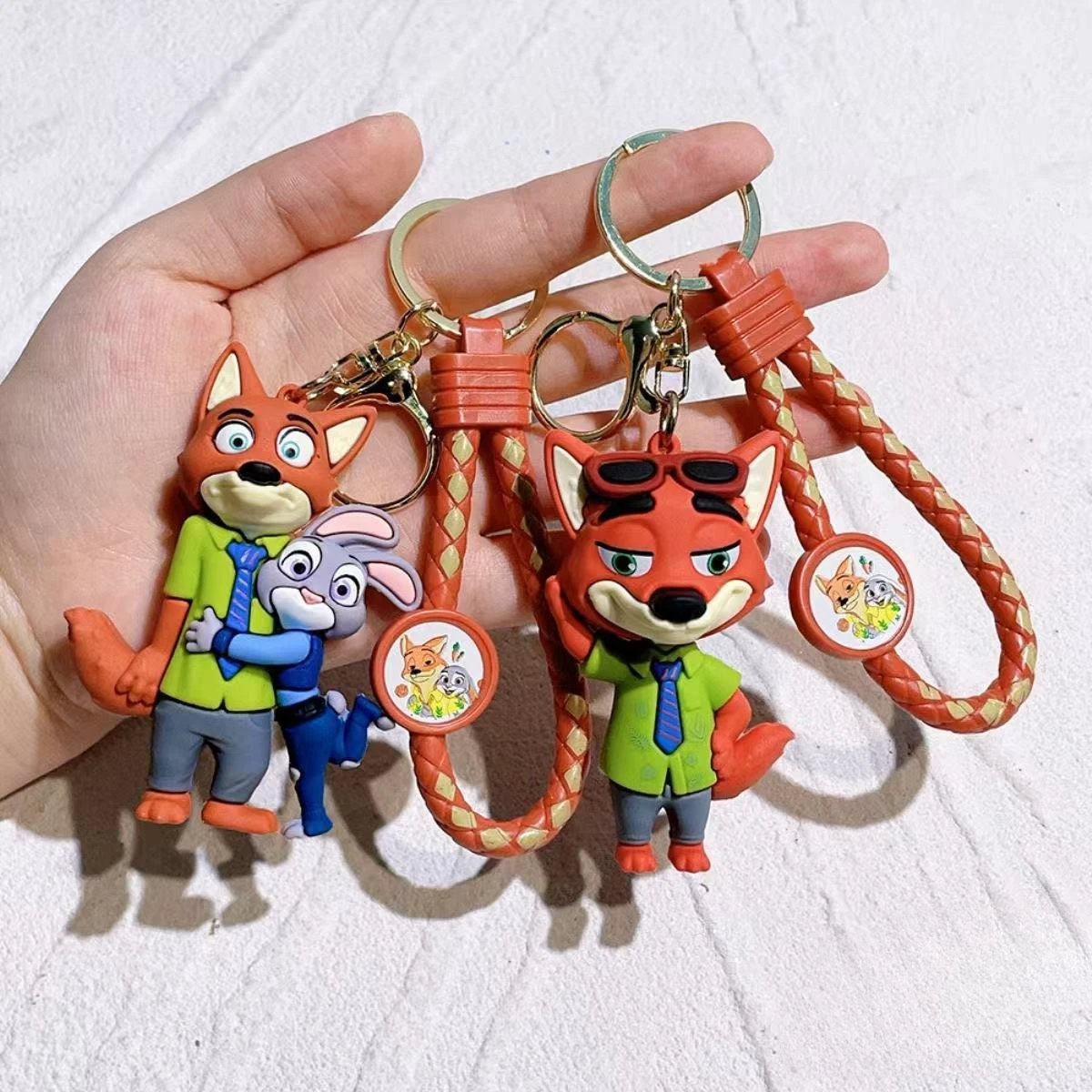 Genuine Zootopia Judy Hopps Nick Wilde Keychain