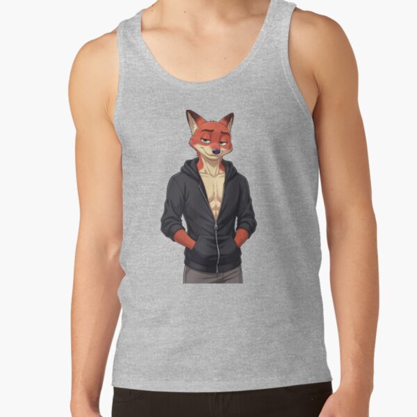 Nick Wilde Zootopia Character Artwork Tank Top - Image 2