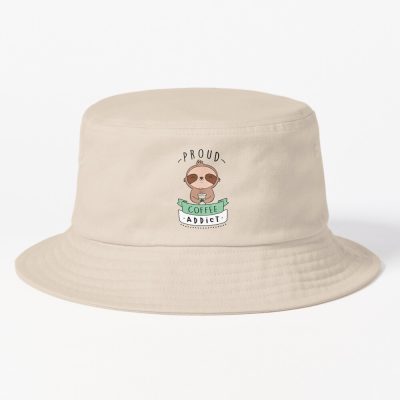 Proud Coffee Addict Sloth Edition Bucket Hat