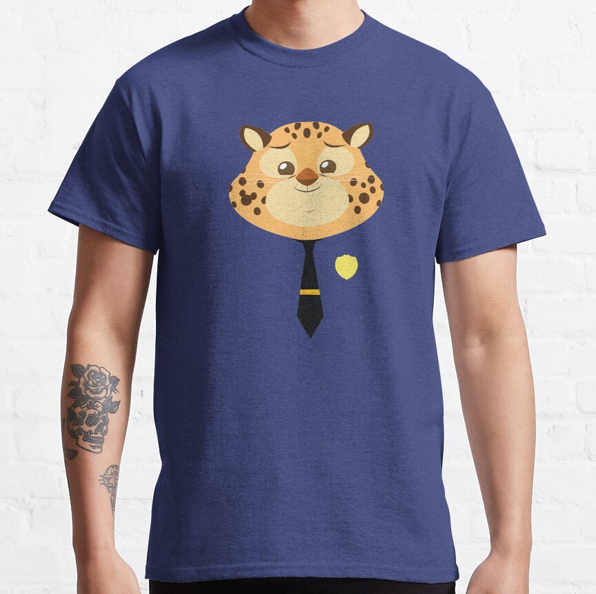 Stylized Ghepard Clawhauser T-Shirt - Image 2