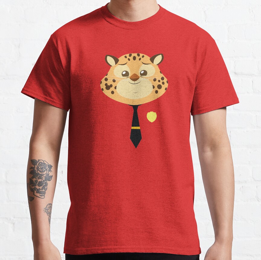 Stylized Ghepard Clawhauser T-Shirt - Image 6