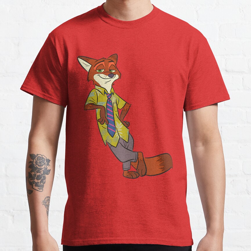 Friends City In Animals Cartoon Funny T-Shirt - Image 6