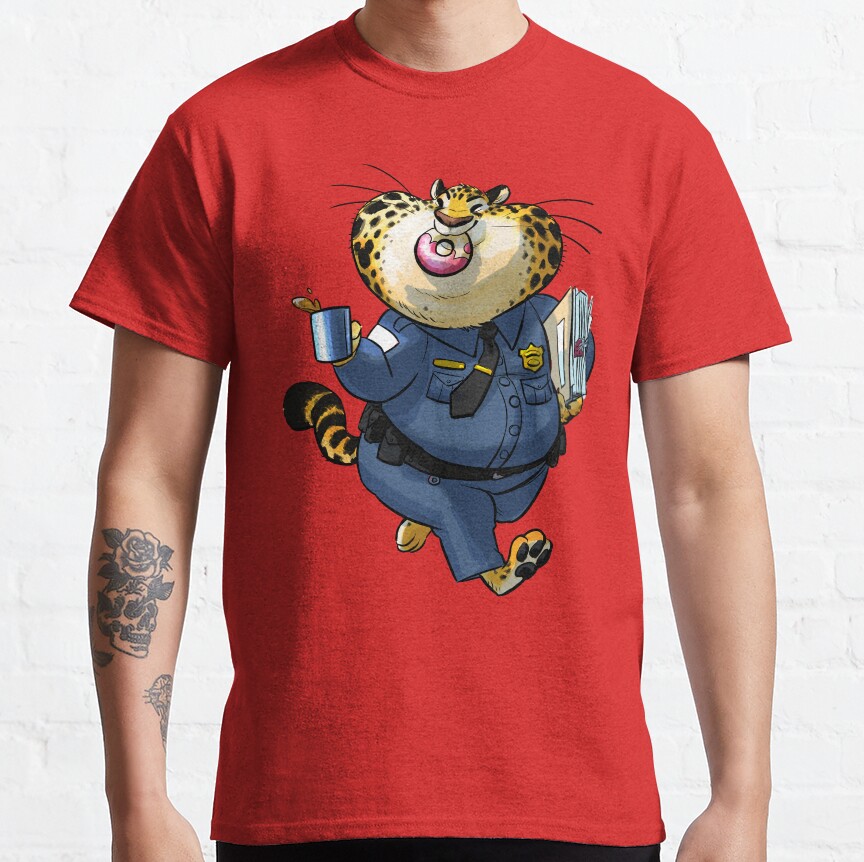 Officer Clawhauser T-Shirt - Image 6