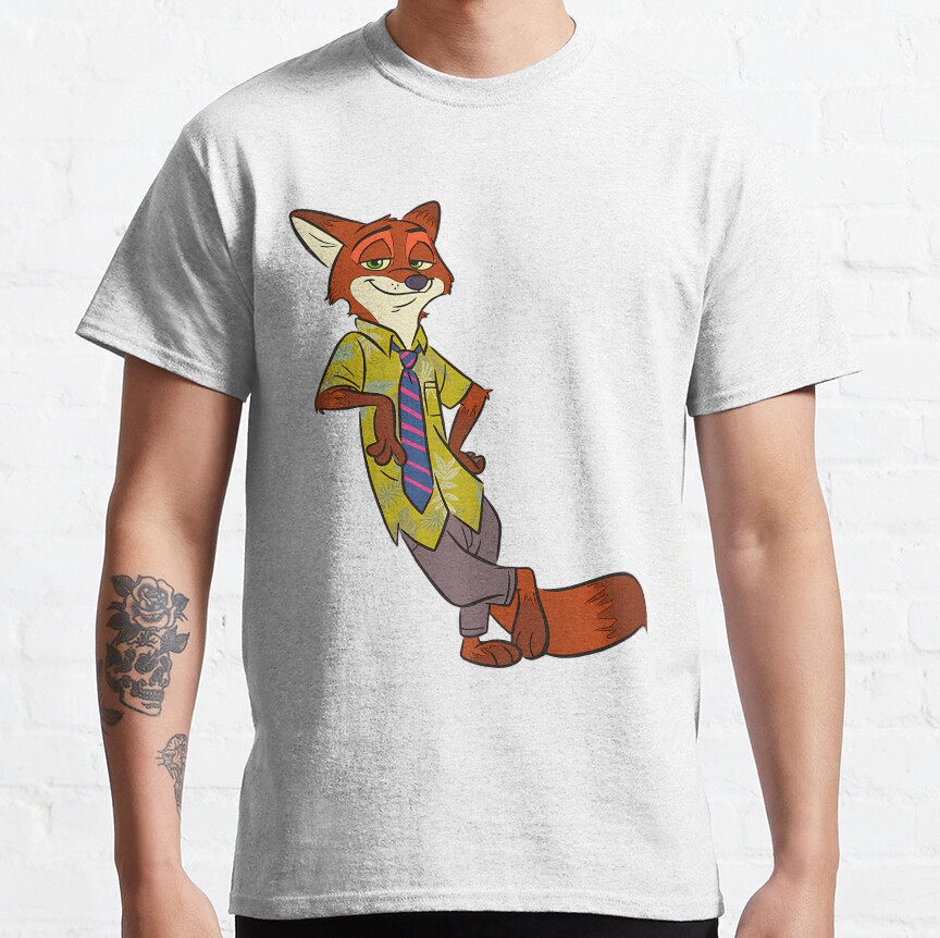 Friends City In Animals Cartoon Funny T-Shirt