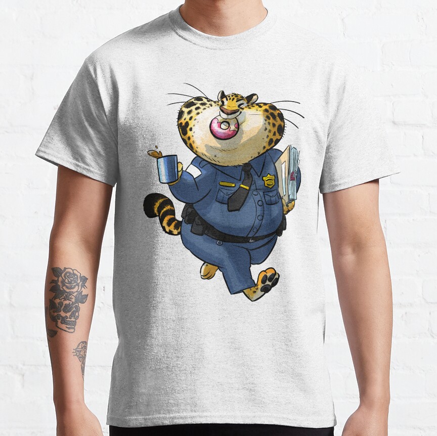 Officer Clawhauser T-Shirt - Image 5
