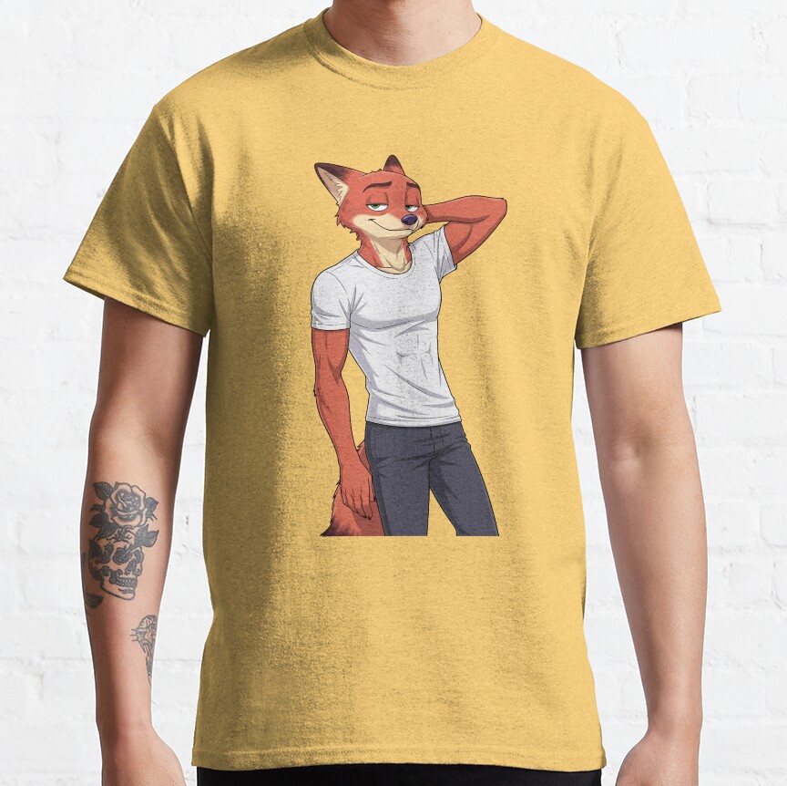 Nick Wilde Zootopia Movie Best Artwork T-Shirt - Image 2