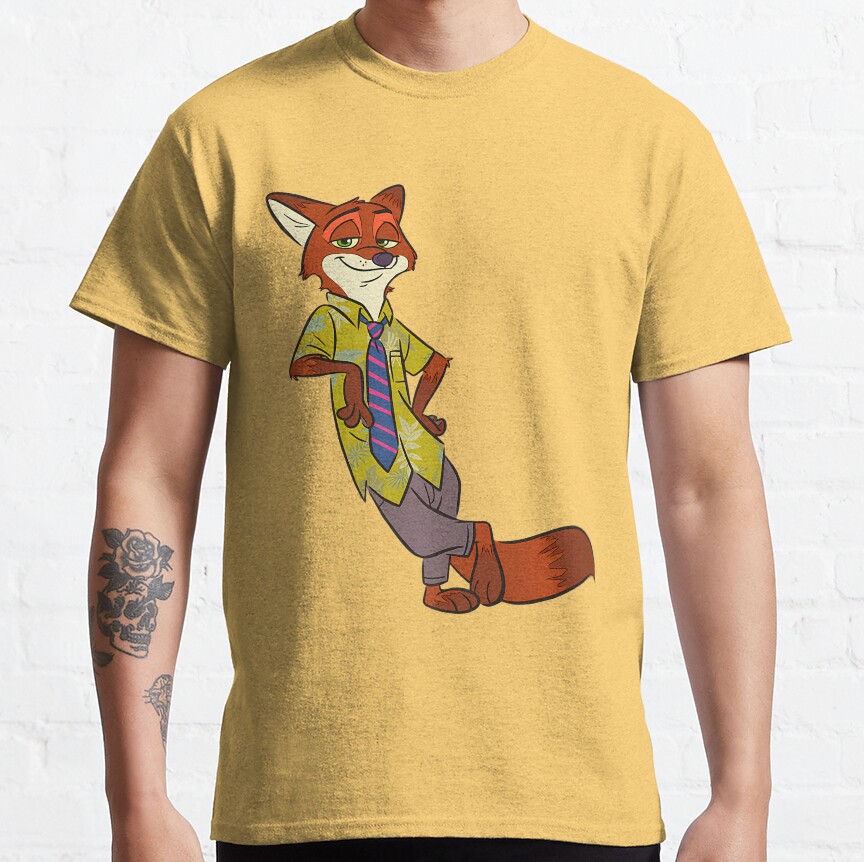 Friends City In Animals Cartoon Funny T-Shirt - Image 2