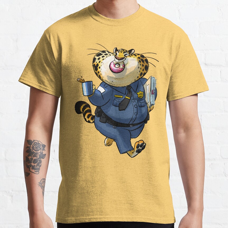 Officer Clawhauser T-Shirt - Image 4