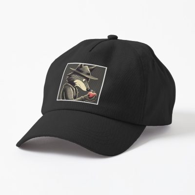 Wolf In Hat With Apple Cap