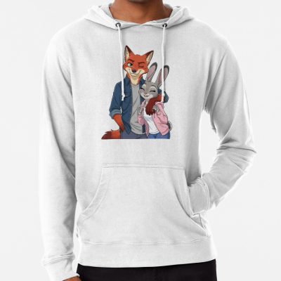 Nick And Judy Together Furry Relationship Artwork Hoodie