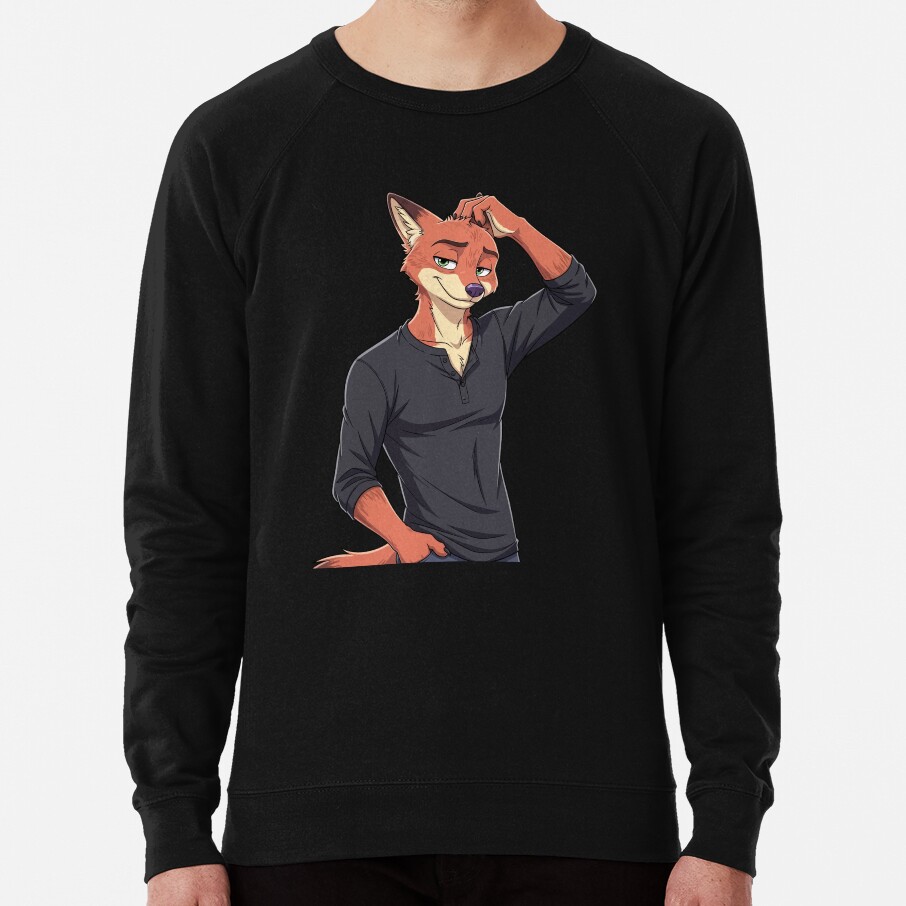 Zootopia Fox Nick Wilde Furry Artwork Sweatshirt - Image 4