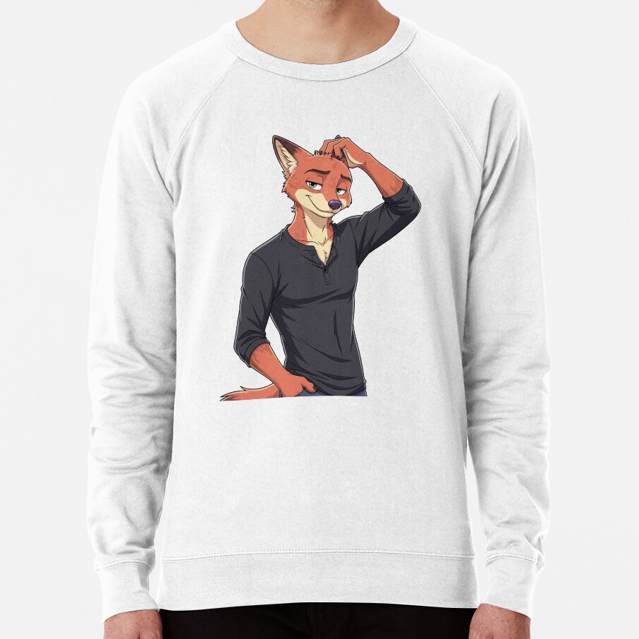 Zootopia Fox Nick Wilde Furry Artwork Sweatshirt - Image 6