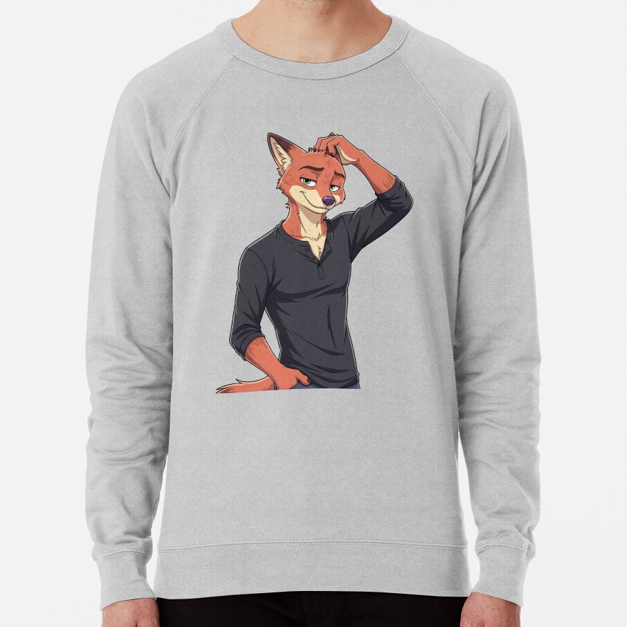 Zootopia Fox Nick Wilde Furry Artwork Sweatshirt - Image 7