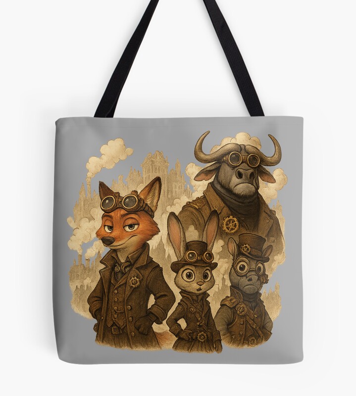 Zootopia Steam Punk Tote Bag