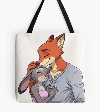 Zootopia Fox And Bunny Movie Character Art Tote Bag