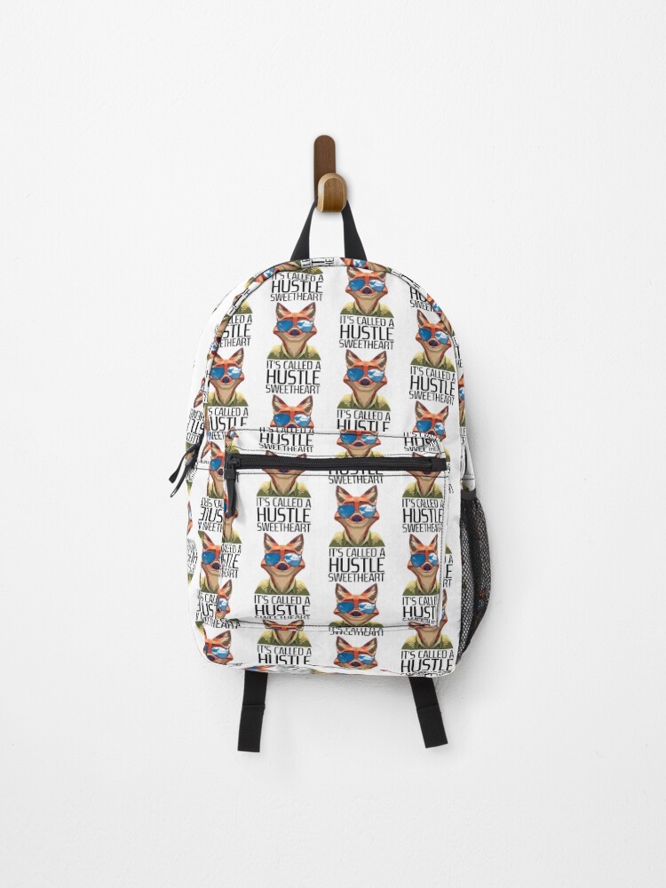 Cartoon Animals City Funny Friends Big Vintage Backpack