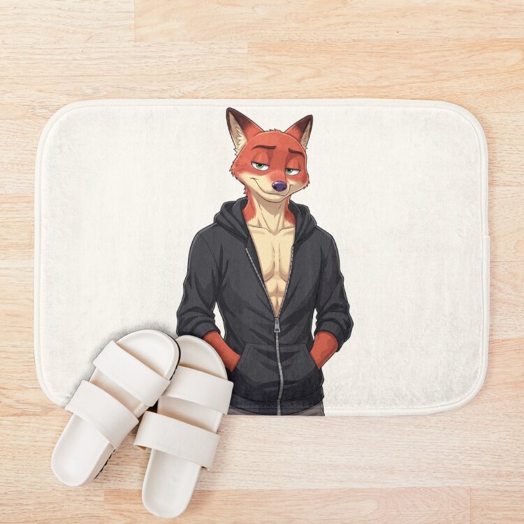 Nick Wilde Zootopia Fox Movie Character Artwork Bath Mat - Image 3