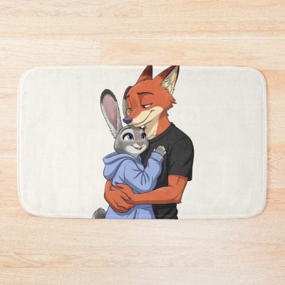 Zootopia Nick And Judy Furry Character Bath Mat
