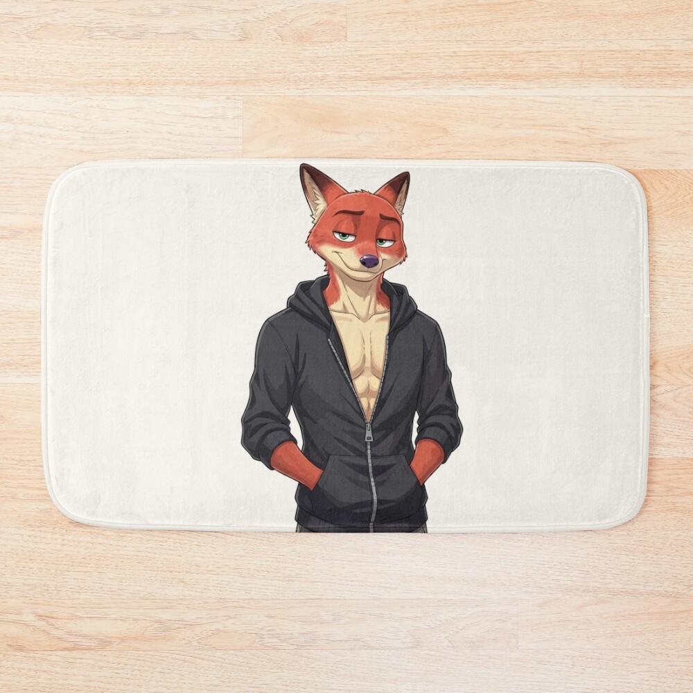 Nick Wilde Zootopia Fox Movie Character Artwork Bath Mat