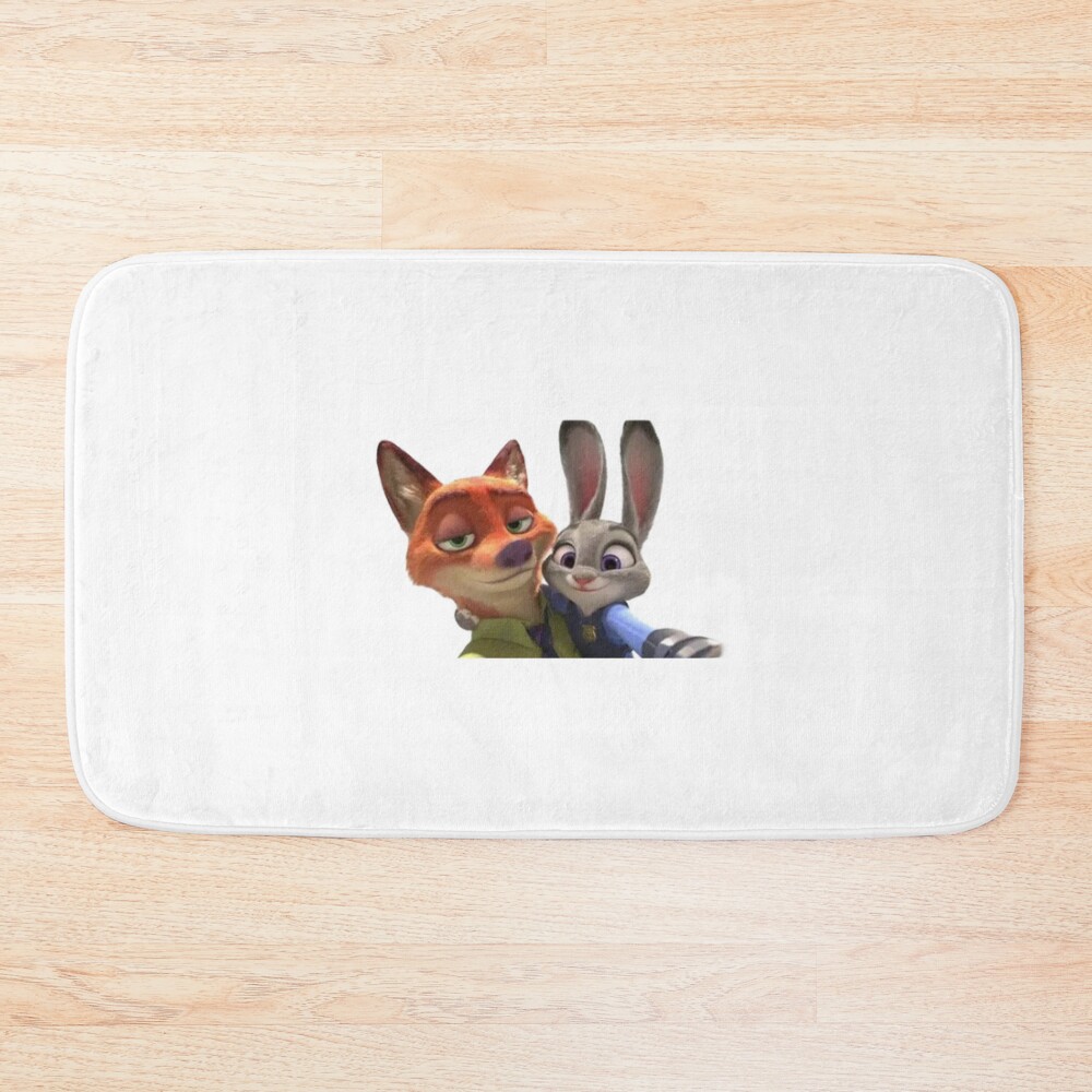 Nick Wilde And Judy Hopps Zootropolis Bath Mat