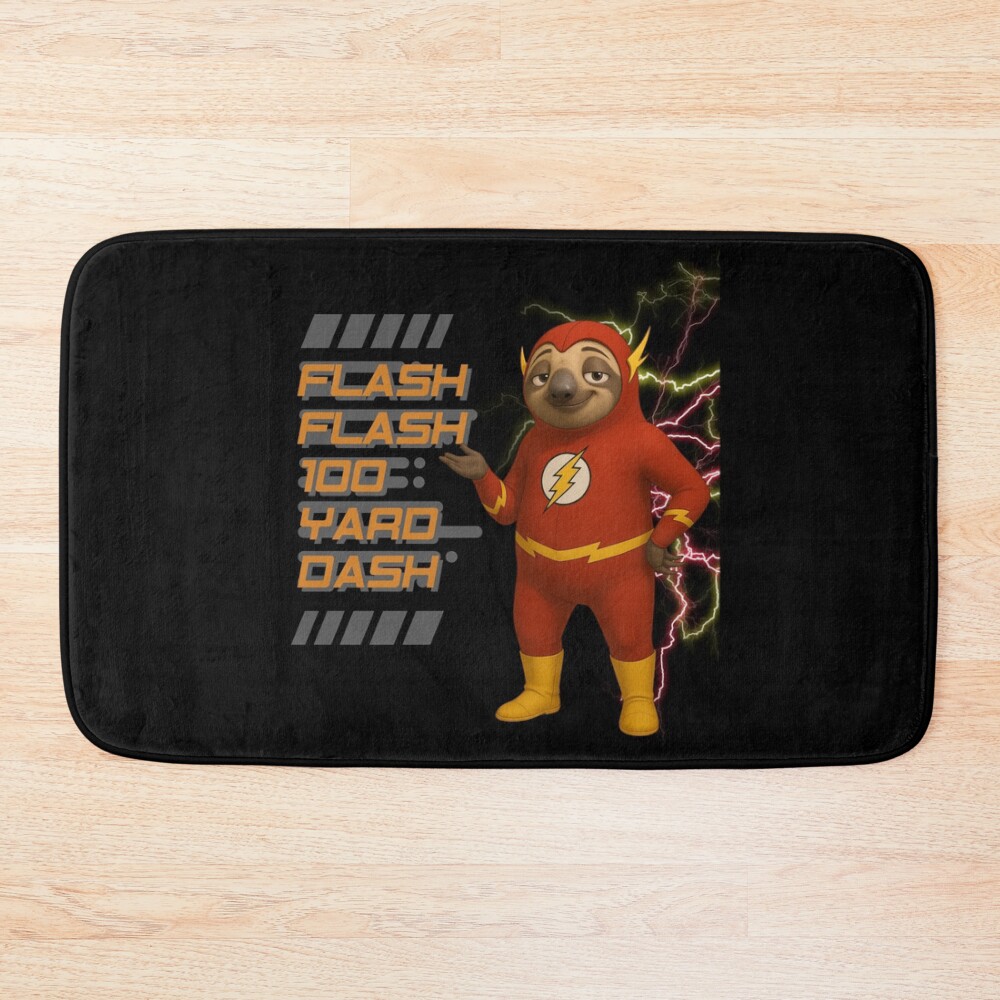 Flash Flash Zootopia Parody Bath Mat
