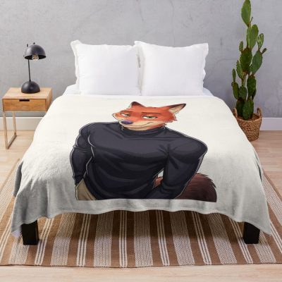 Nick Wilde Zootopia Character Design Throw Blanket
