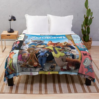 Zootopia Fox And Bunny Throw Blanket