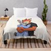 Zootopia Fox And Bunny Furry Character Throw Blanket