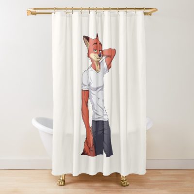 Fox Zootropolis Movie Character Art Shower Curtain