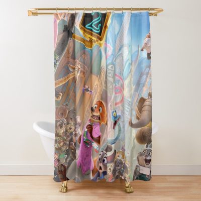 Poster Zootopia 2 Shower Curtain