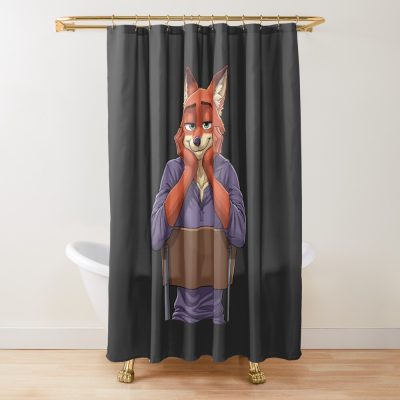 Zootopia Nick Wilde Fan Art Shower Curtain